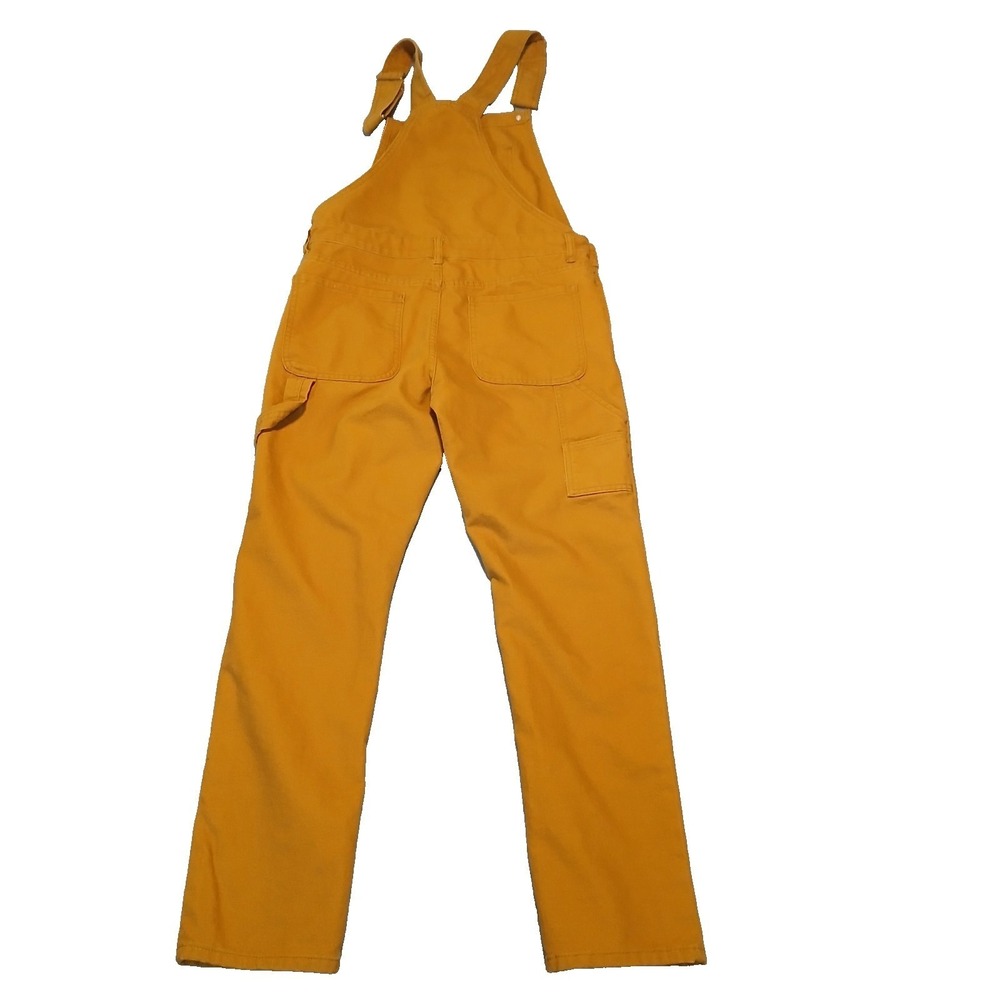 Mens Forever 21 Brown Urban Wear Denim Jeans‎ Carpenters Bib Overalls Size Small